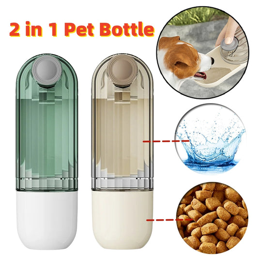 2-in-1 Pet Water Cup — Portable Dog Water Bottle