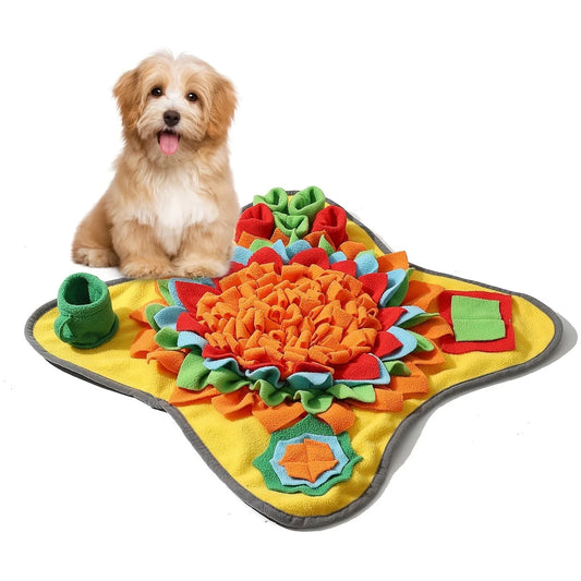 Interactive Dog Snuffle Mat – Slow Feeding Puzzle Toy for Boredom & Mental Enrichment