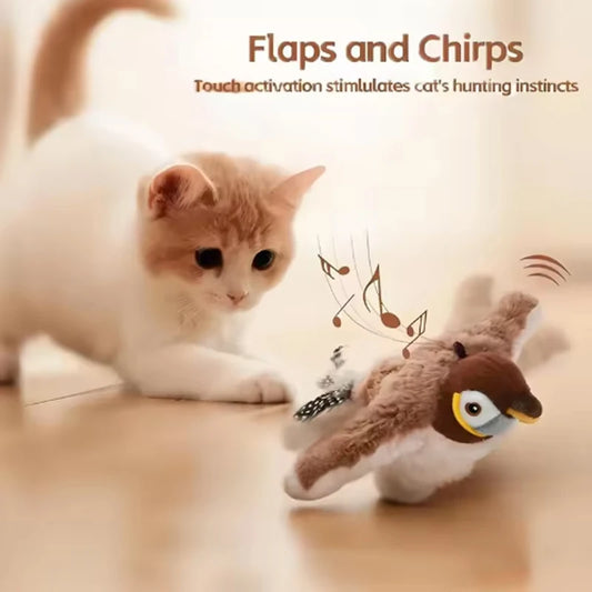 Interactive Bird Toy for Paw
