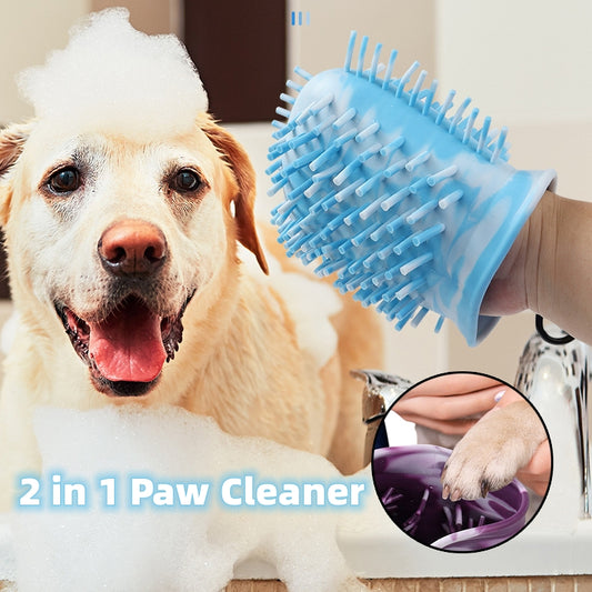 Portable Paw Washing Brush (Silicone 2-in-1)